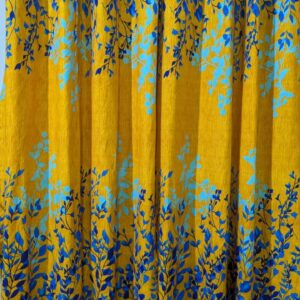 Add a Touch of Luxury with 5D Crystal Cotton Satin Curtain Set 6