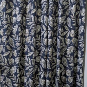 Add a Touch of Luxury with 5D Crystal Cotton Satin Curtain Set 13