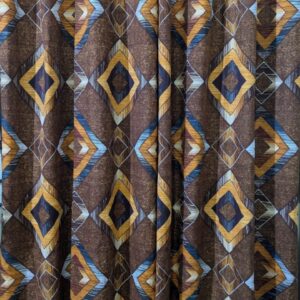 Add a Touch of Luxury with 5D Crystal Cotton Satin Curtain Set 2