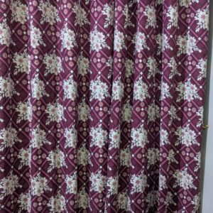 Add a Touch of Luxury with 5D Crystal Cotton Satin Curtain Set 5