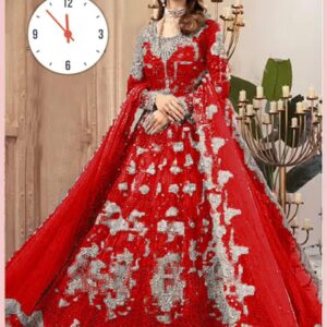 Maria B Couture MC-031 – Luxury Ready-to-Wear Wedding Dress with 3D Floral Embellishments