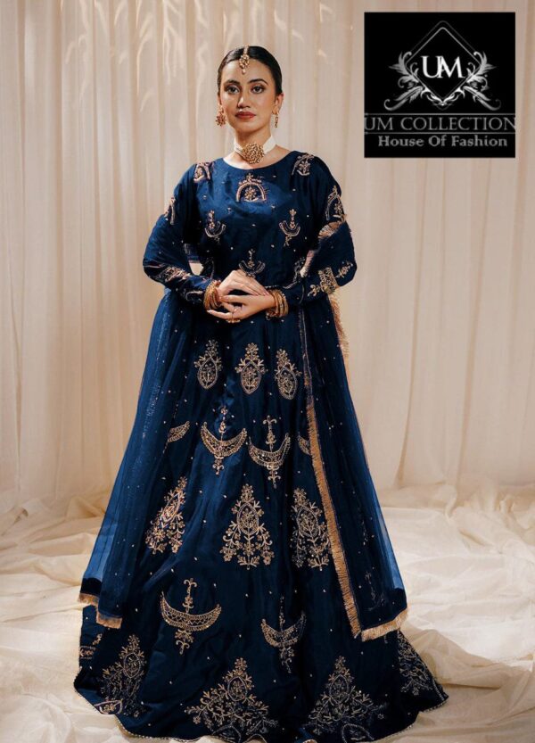 Elegant Shamose Silk Set with Sequin Embroidery & Chiffon Dupatta – Just Rs. 2600 - Image 5