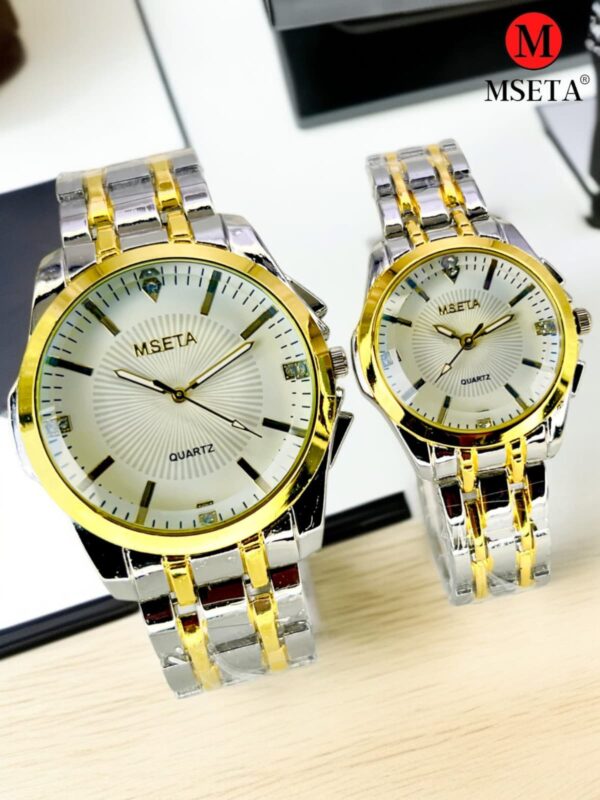 Elegant MSETA Classic Couple Watches – Perfect Gift for Two - Image 5