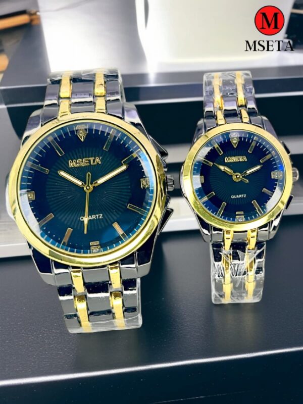 Elegant MSETA Classic Couple Watches – Perfect Gift for Two - Image 4