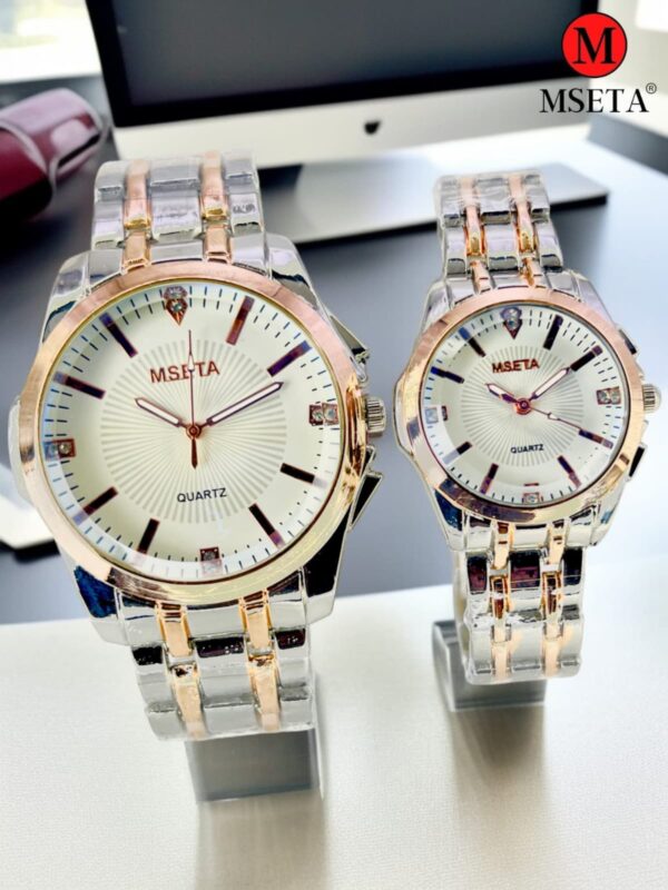 Elegant MSETA Classic Couple Watches – Perfect Gift for Two - Image 2