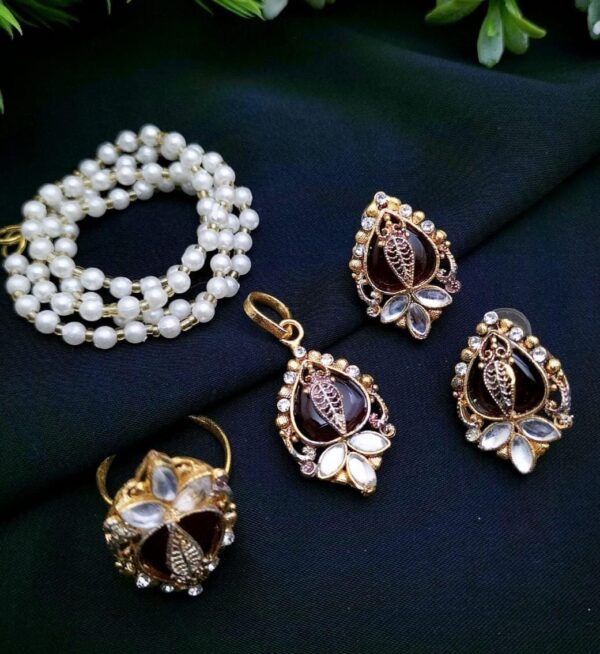 New Turkish-Egyptian Fancy Combo Set with Adjustable Ring – Mixed Colors Now Available - Image 4