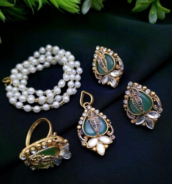 New Turkish-Egyptian Fancy Combo Set with Adjustable Ring – Mixed Colors Now Available - Image 7