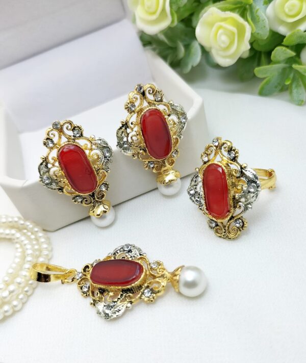 Trendy Turkish-Egyptian Combo Set with Adjustable Ring – 6 Elegant Colors - Image 7