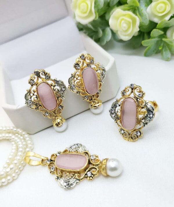 Trendy Turkish-Egyptian Combo Set with Adjustable Ring – 6 Elegant Colors - Image 4