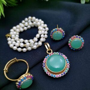 Elegant Turkish-Egyptian Combo Set with Ring – Adjustable and Stylish