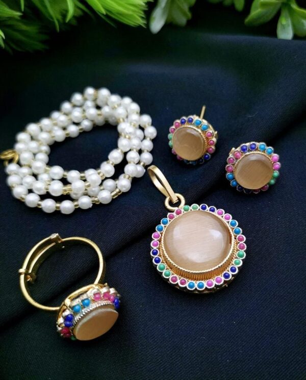 Elegant Turkish-Egyptian Combo Set with Ring – Adjustable and Stylish - Image 2