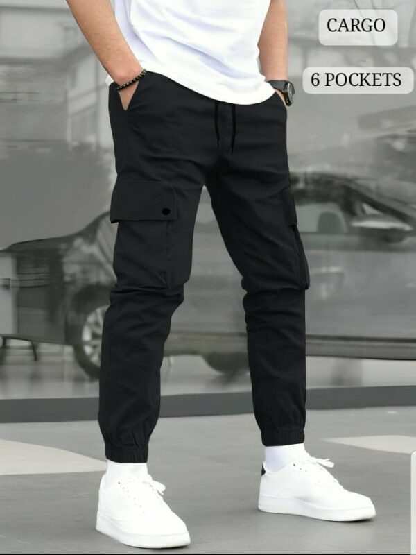 Restocked Cotton Cargo Trousers – Premium Stitching with 6 Pockets - Image 2