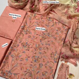 Bareeze 3PC Fully Embroidered Lawn – Elegant Summer Volume 25 Collection 2