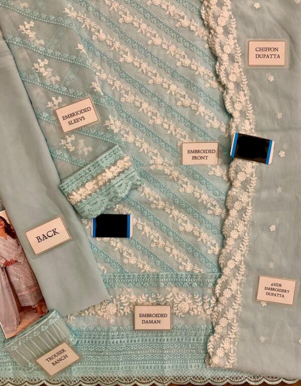Azure Luxury Chiffon Collection 2024 – Exquisite Embroidered Elegance - Image 4