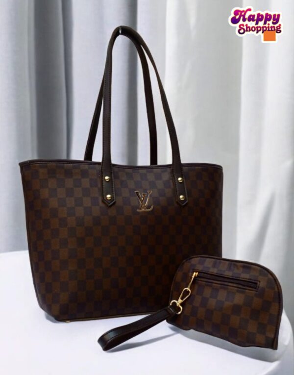 Master Quality LV 2-Piece Shoulder Bag Set for Girls – Stylish & Spacious - Image 5