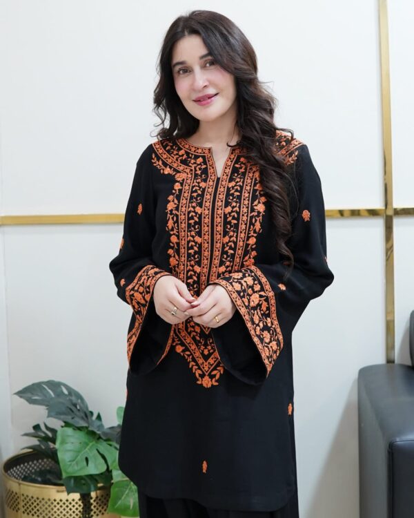 Sofia 2PC Embroidered Summer Lilen Set – Stylish Comfort for Rs. 2300 - Image 10