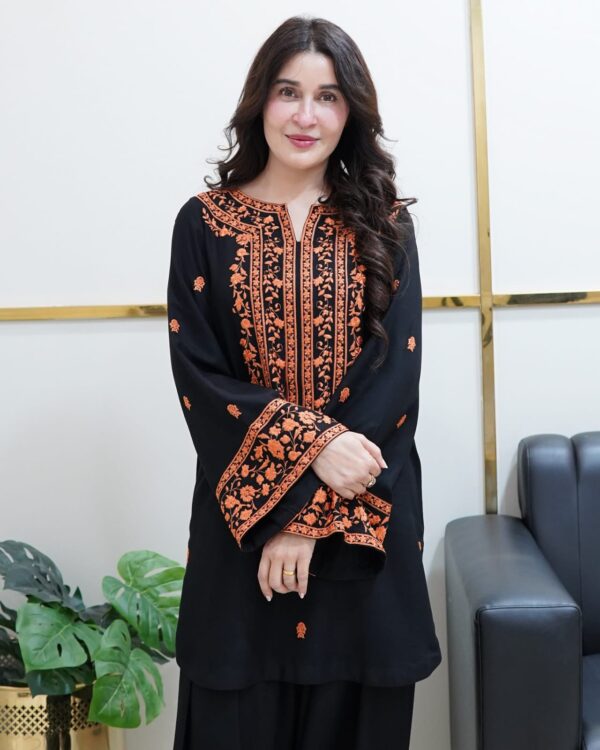 Sofia 2PC Embroidered Summer Lilen Set – Stylish Comfort for Rs. 2300 - Image 11
