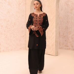 Sofia 2PC Embroidered Summer Lilen Set – Stylish Comfort for Rs. 2300
