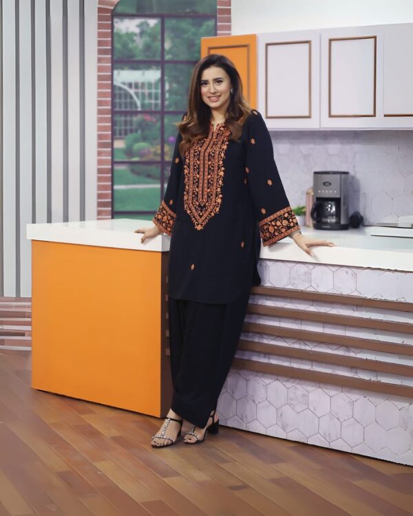 Sofia 2PC Embroidered Summer Lilen Set – Stylish Comfort for Rs. 2300 - Image 13