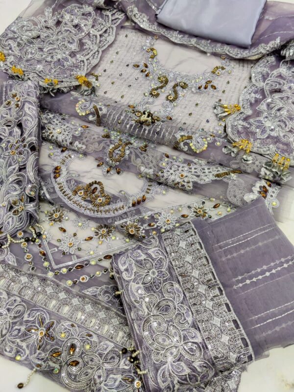 Maria B Ice Grey Edition 2023 – Exquisite Organza Embroidered Collection