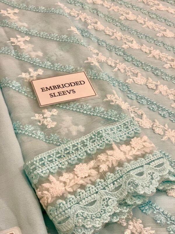 Azure Luxury Chiffon Collection 2024 – Exquisite Embroidered Elegance - Image 2