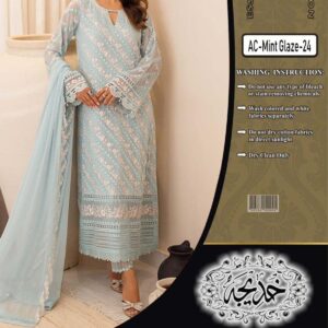Azure Luxury Chiffon Collection 2024 – Exquisite Embroidered Elegance