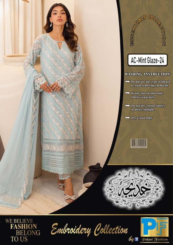 Azure Luxury Chiffon Collection 2024 – Exquisite Embroidered Elegance