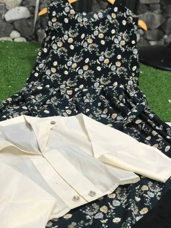 Elegant Imported Maxi with Georgette Koti – Premium 3-Piece Set - Image 16