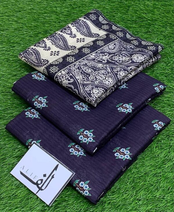 Luxury 3-Piece 09MM Sequence Embroidered Lawn – Summer Glam 2K25 Edition - Image 4