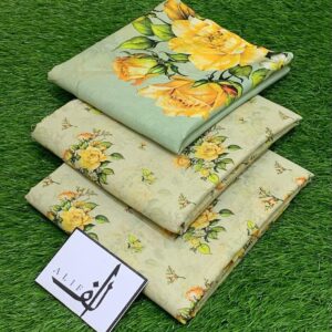 ALIF 3PC Digital Printed Lawn – Fresh Summer Collection 2025 3