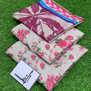 ALIF 3PC Digital Printed Lawn – Fresh Summer Collection 2025 4