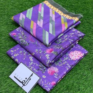 ALIF 3PC Digital Printed Lawn – Fresh Summer Collection 2025 9