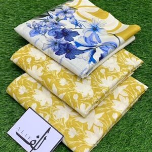 ALIF 3PC Digital Printed Lawn – Fresh Summer Collection 2025 8