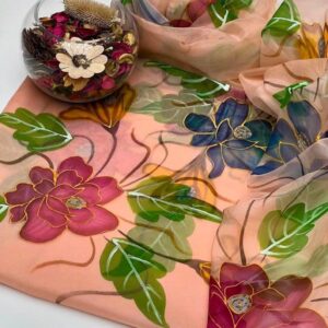 3D Handmade Oil Print Partywear – Glamorous 2-Piece Collection 2K25 4