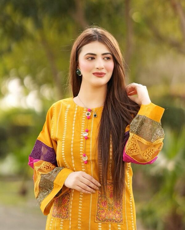 Premium Cotton Double Pocket Embroidered 2-Piece Suit - Image 6