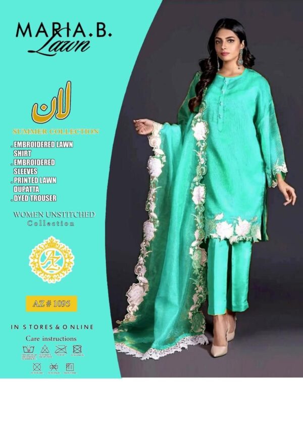 Maria B 1092 Luxury Embroidered 3-Piece Lawn Suit