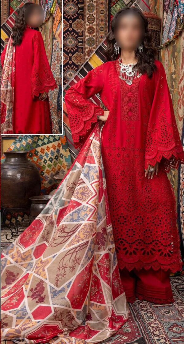 Adan Libas Chikankari Collection 2024 | Elegant Cotton & Silk Suit 1