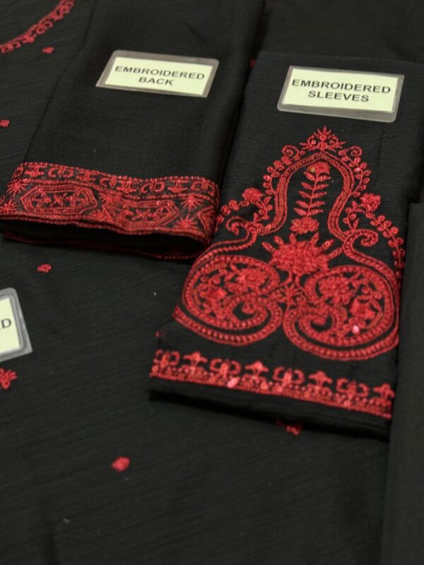 Baroque Unstitched Replica | Elegant Chiffon Suit with Heavy Embroidery - Image 8