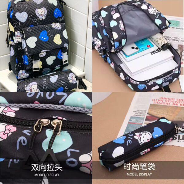 Compact Printed Backpack Set | Stylish & Waterproof, 2-Piece Combo - Image 6