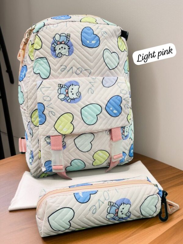 Compact Printed Backpack Set | Stylish & Waterproof, 2-Piece Combo