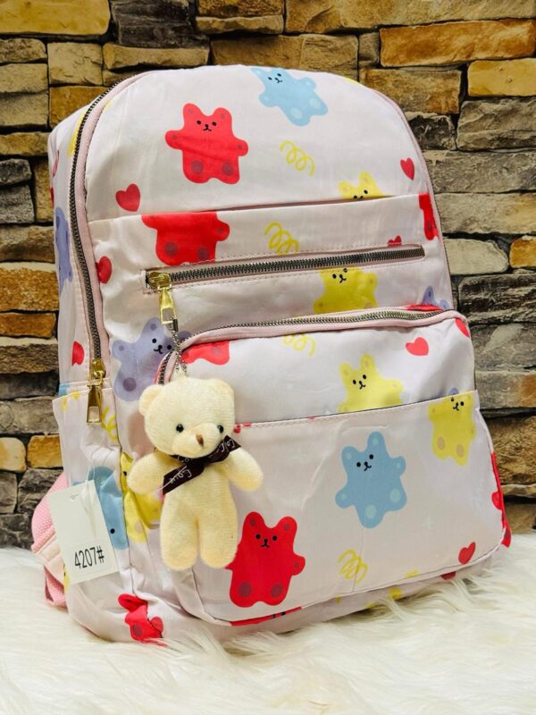 Trendy Printed Backpack | Waterproof & Spacious with 4 Zips - Image 16
