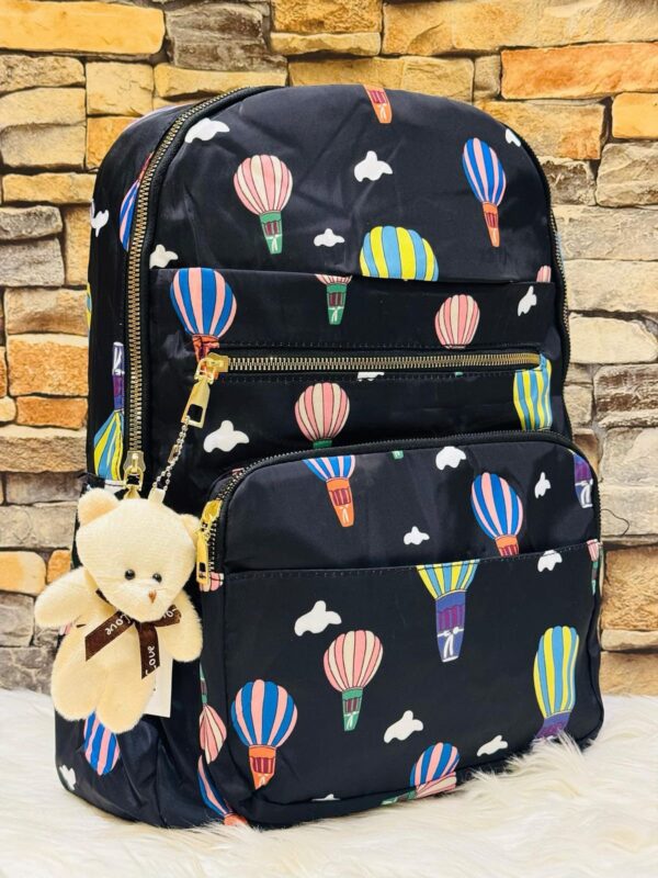 Trendy Printed Backpack | Waterproof & Spacious with 4 Zips - Image 7