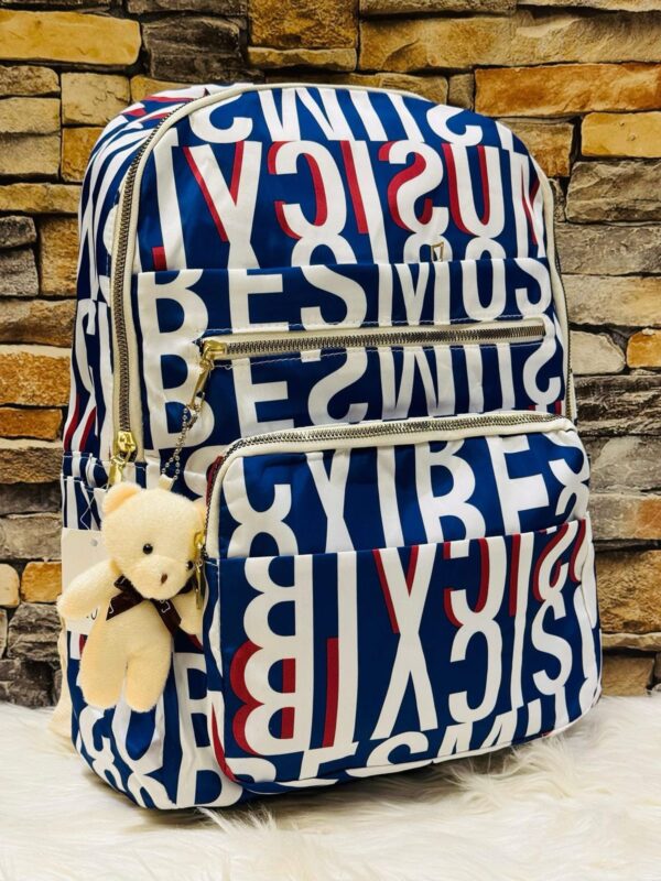 Trendy Printed Backpack | Waterproof & Spacious with 4 Zips - Image 10