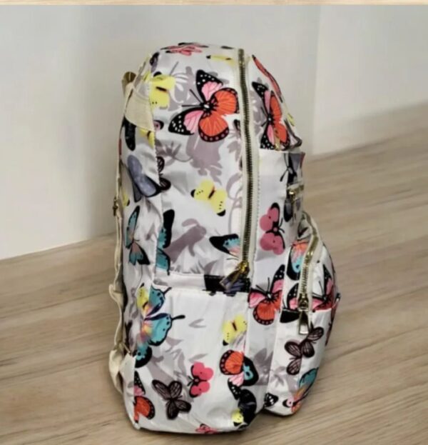 Trendy Printed Backpack | Waterproof & Spacious with 4 Zips - Image 4