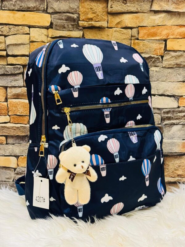 Trendy Printed Backpack | Waterproof & Spacious with 4 Zips - Image 13