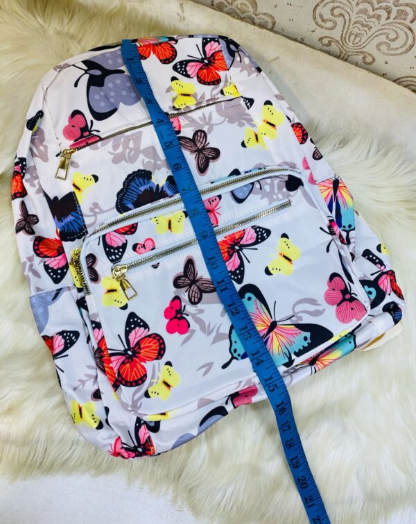 Trendy Printed Backpack | Waterproof & Spacious with 4 Zips - Image 8