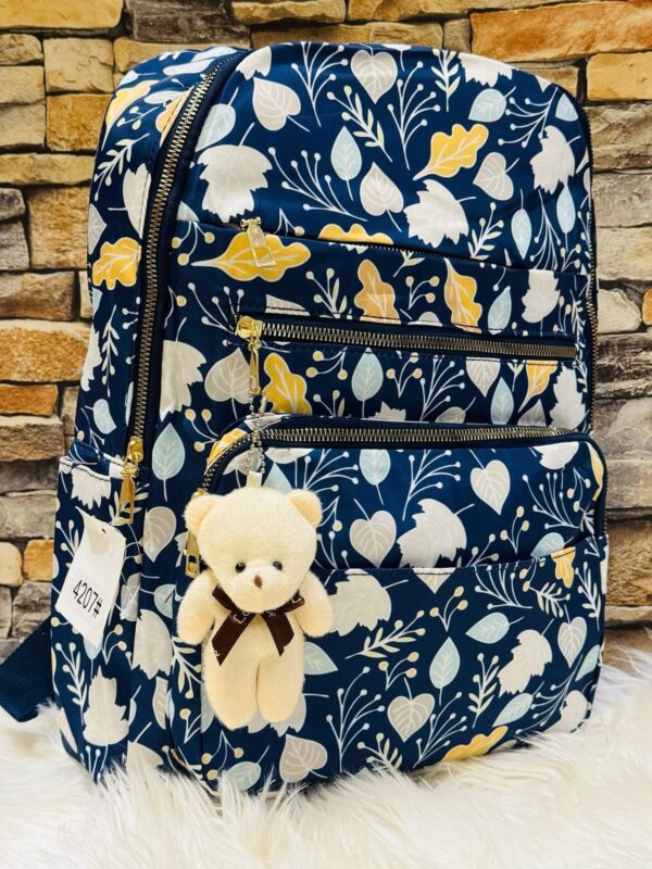 Trendy Printed Backpack | Waterproof & Spacious with 4 Zips - Image 17