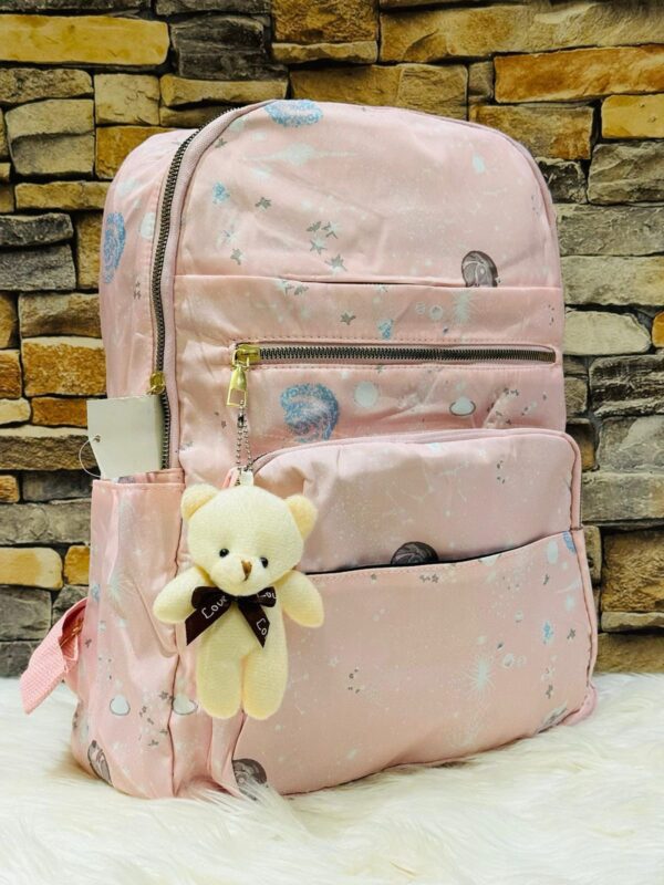 Trendy Printed Backpack | Waterproof & Spacious with 4 Zips - Image 9