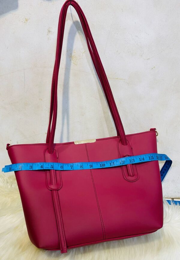 Stylish 3-Piece Tote Bag Set | Premium Synthetic Liza Leather - Image 8