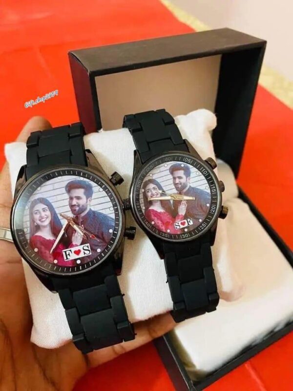 Elegant Armani Couple Watches | Stylish Pair with Gift Box - Image 3